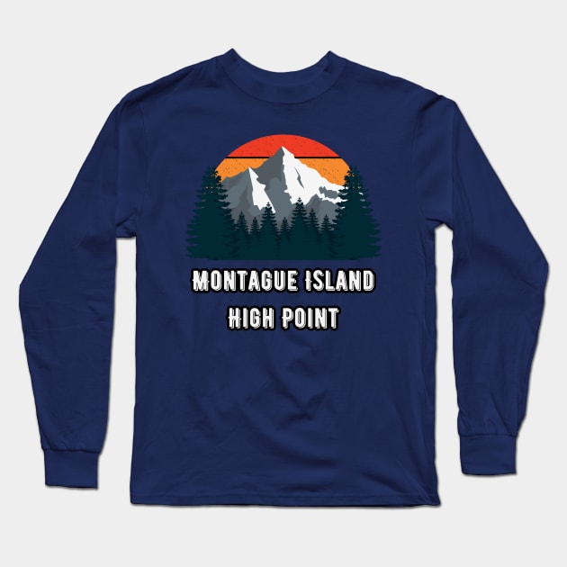 Montague Island High Point Long Sleeve T-Shirt by Canada Cities